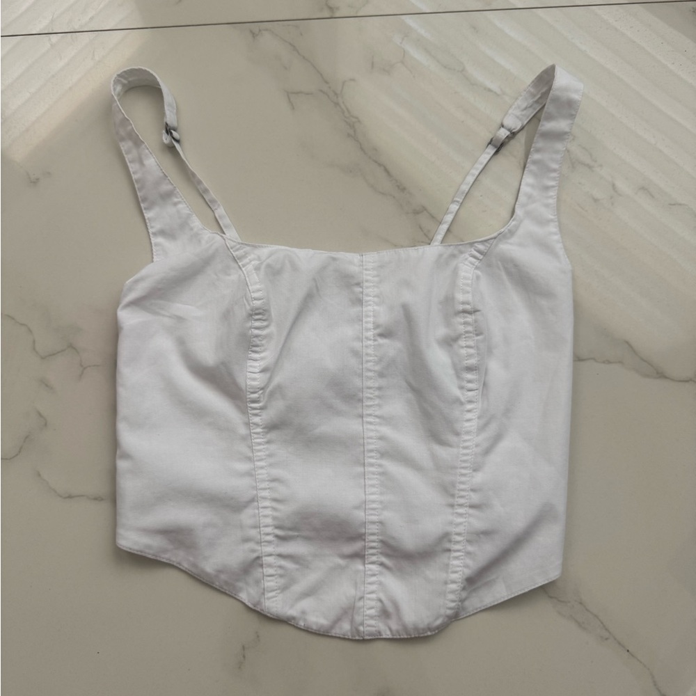 Abercrombie & Fitch Fitted Bustier Top